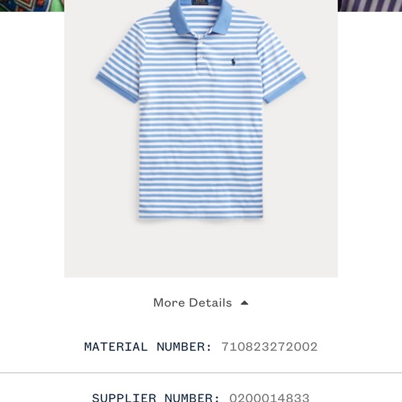 POLO Ralph Lauren Classic Fit light blue&white stripe verified LG shirt. - Picture 4 of 8